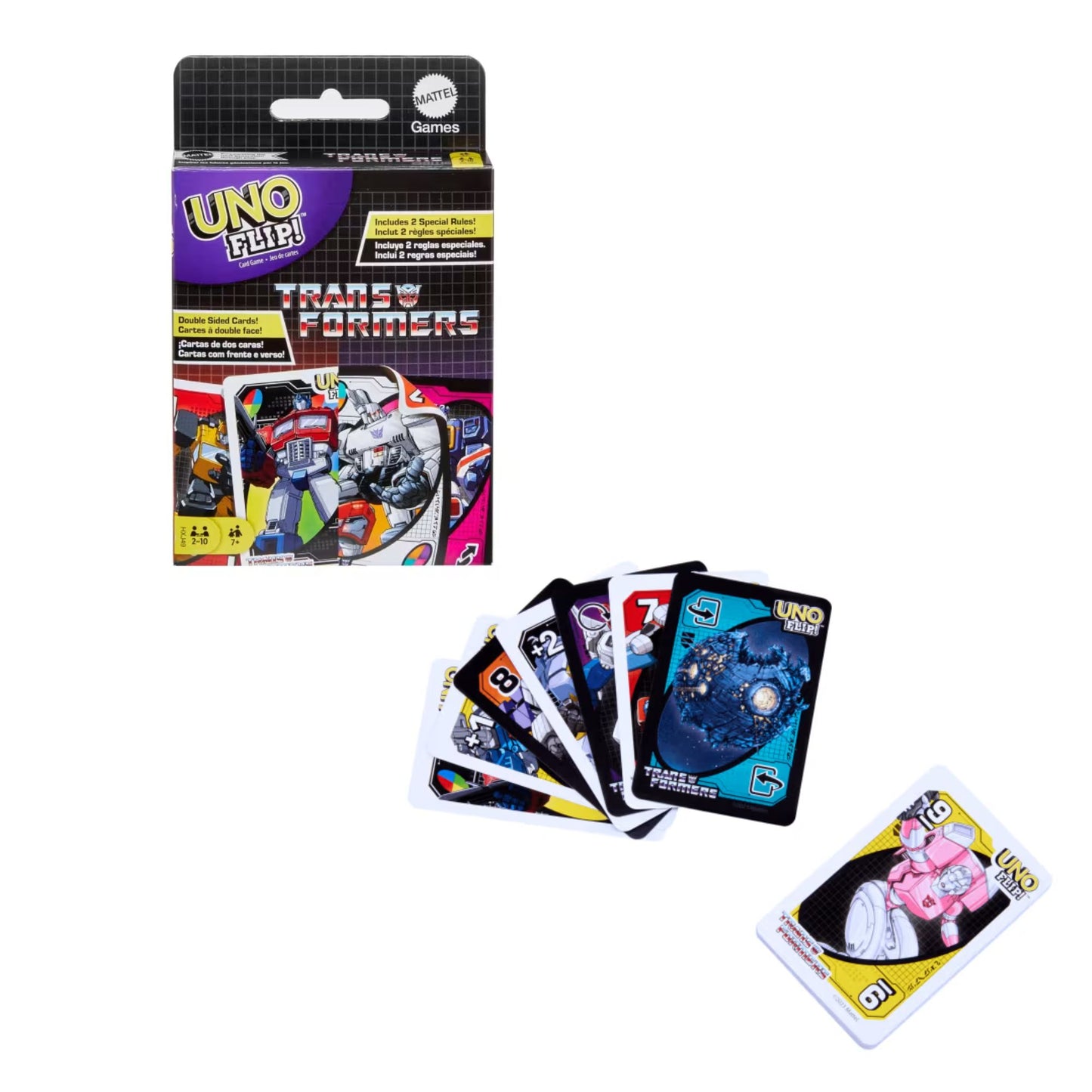 Uno Flip Juego De Cartas Transformers
