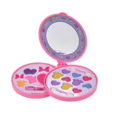 Set Circular Con Tres Pisos De Cosméticos Y Espejo Minnie