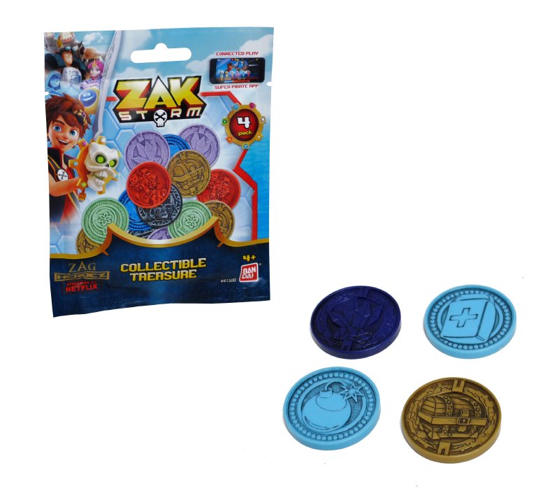 Set 4 Monedas Zak Storm