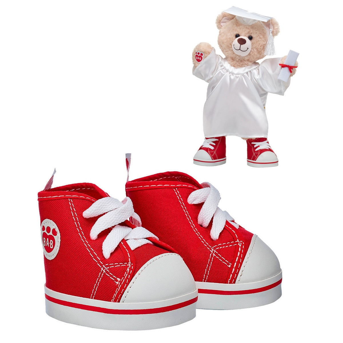 Zapatillas Rojas Build-A-Bear Categoría: Zapatos Build-a-Bear Tipo producto:  Accesorios para muñecas y muñecos de acción