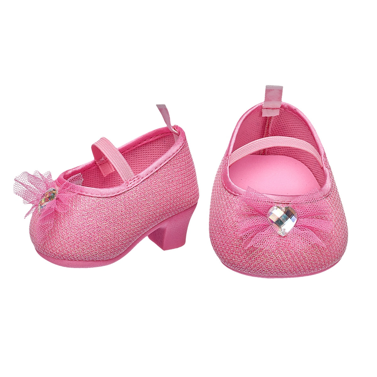 Zapatos Taco Alto Rosados Build-A-Bear Categoría: Zapatos Build-a-Bear Tipo producto:  Accesorios para muñecas y muñecos de acción