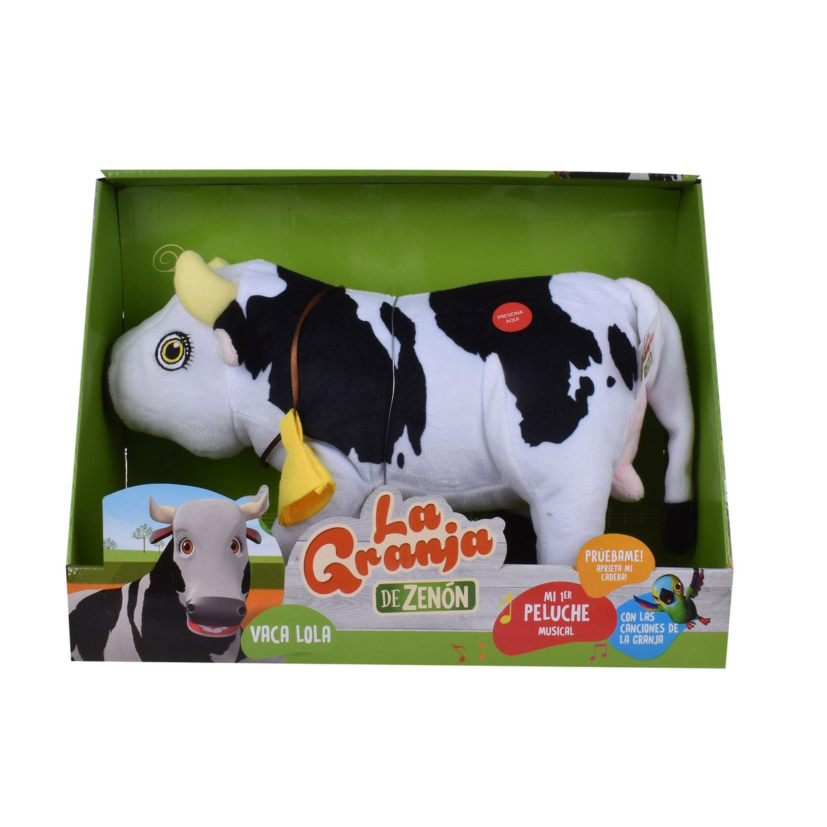 Peluche Musical 35 Cm. La Granja De Zenon - Vaca Lola