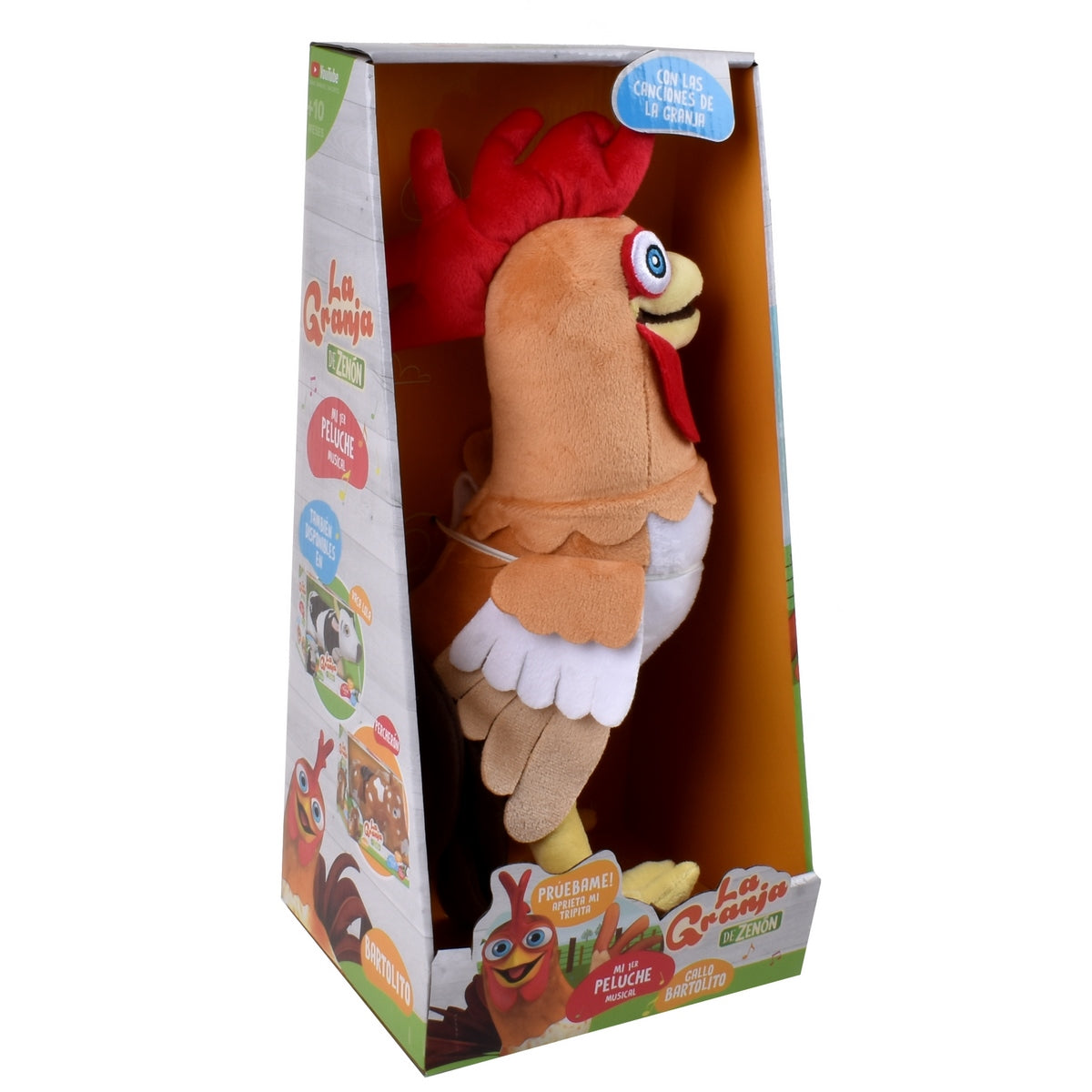 Peluche Musical 35 Cm. La Granja De Zenon - Gallo Bartolito