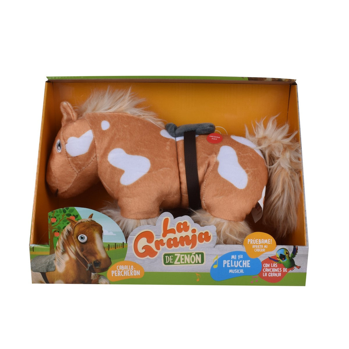Peluche Musical 35 Cm. La Granja De Zenon - Caballo Percheron
