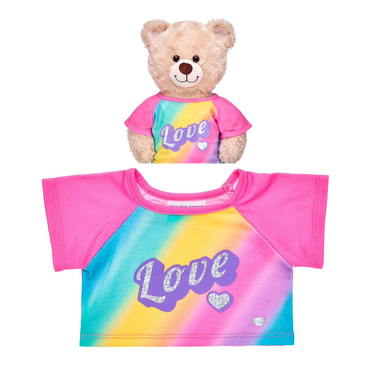 Polera Arcoiris Corazon 2 Build-A-Bear