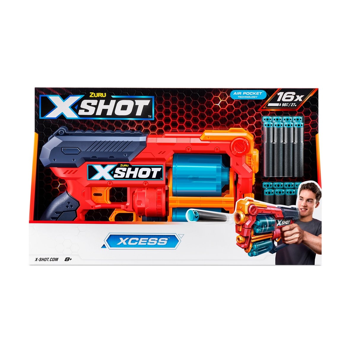 Lanzador Xcess Tk12 Con 16 Dardos X-Shot