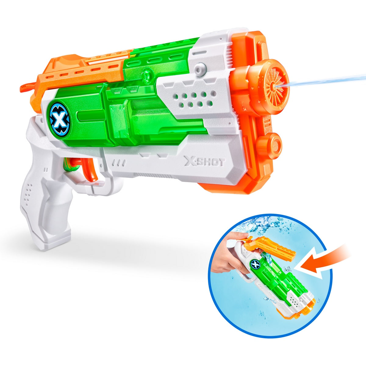 Lanza Agua De 170Ml Con Sistema De Llenado Rapido Fast Fill X-Shot