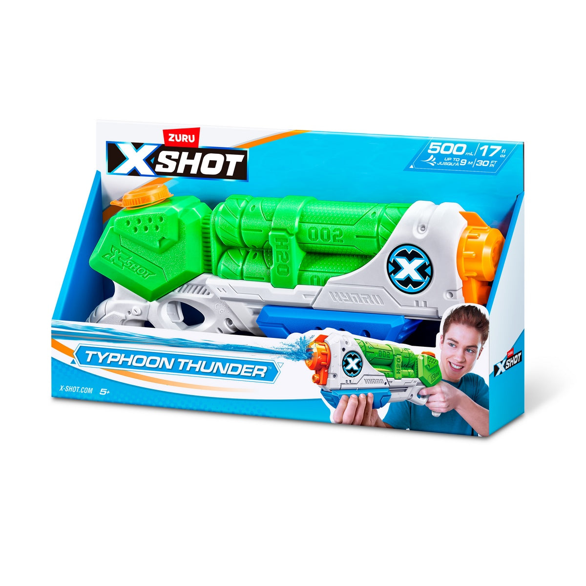 Lanza Agua De 550Ml Typhoon Thunder X-Shot