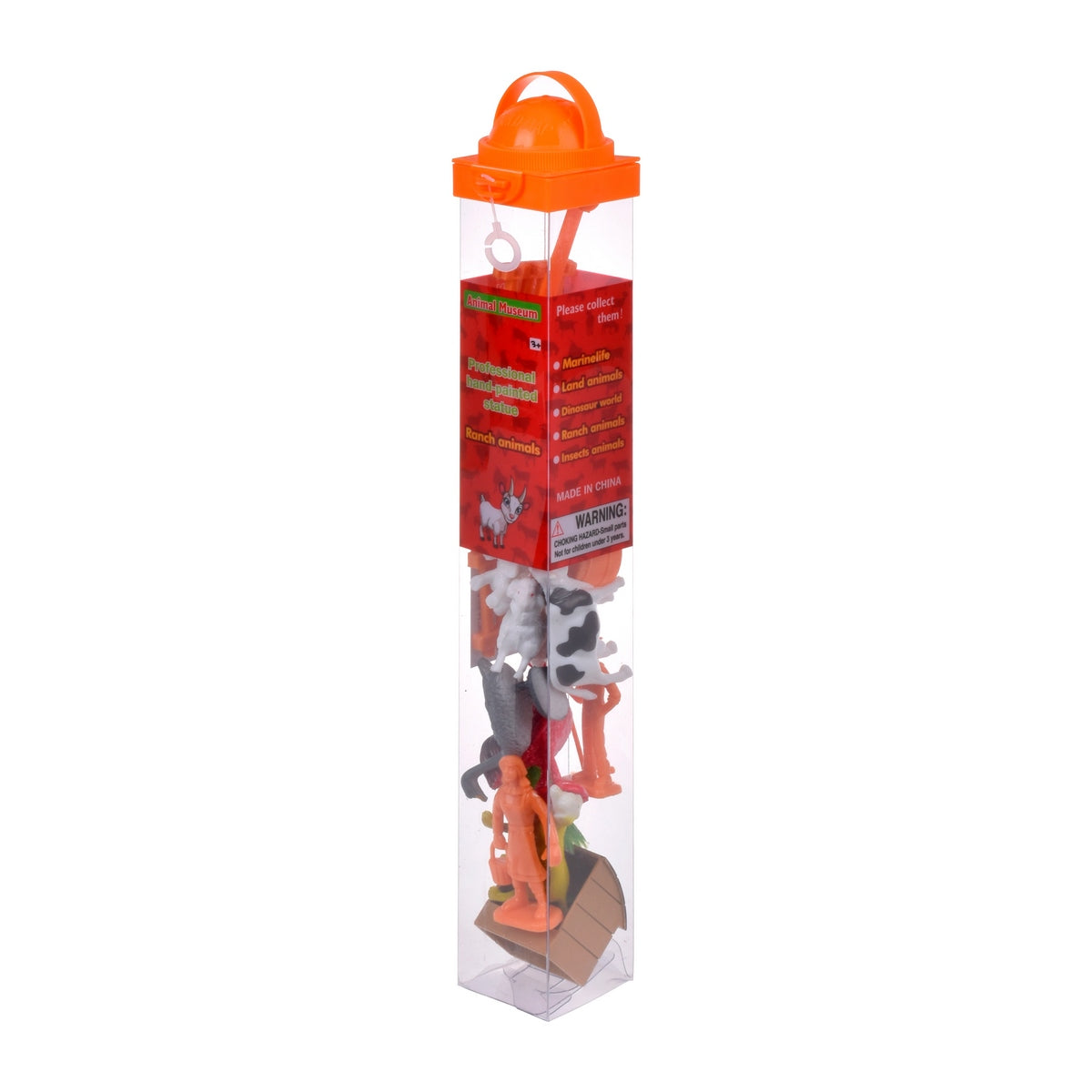 Set Animales De La Granja En Tubo