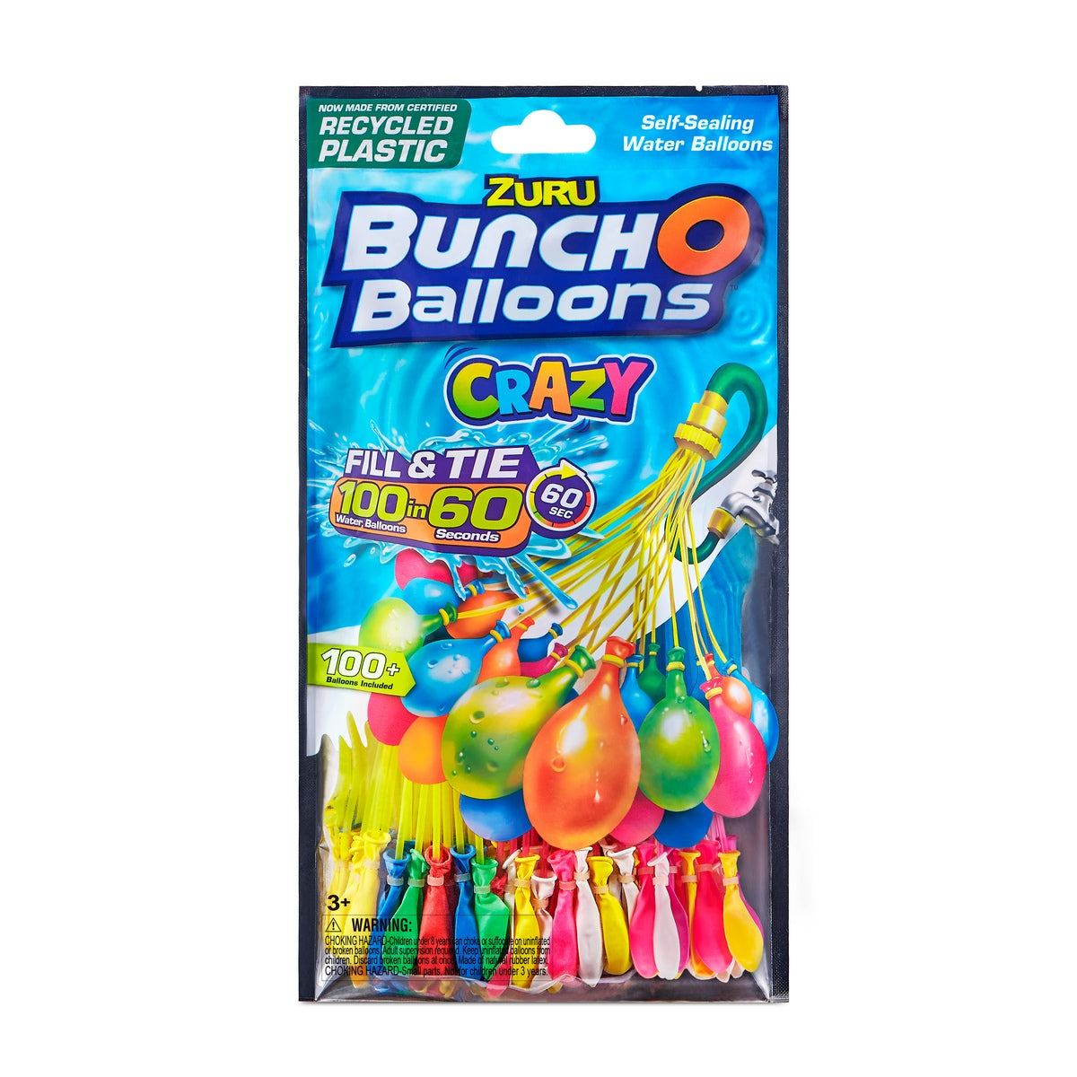 Pack 3 Boquillas Con Bombas De Agua De Llenado Rapido Bunch O Balloons