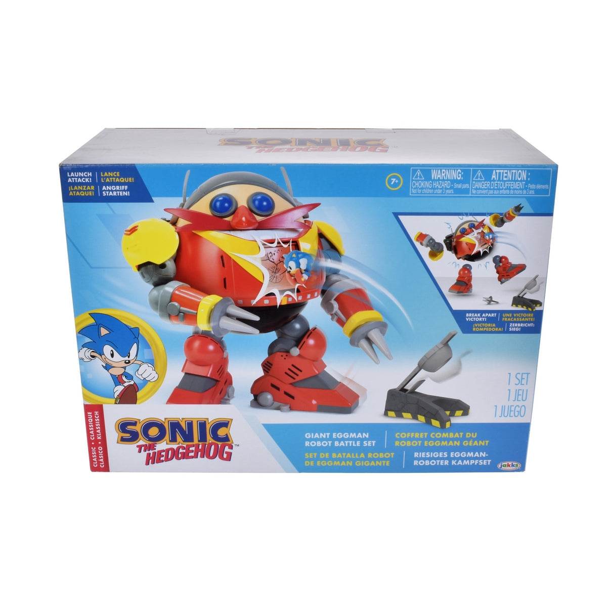 Playset De Combate Robot Eggman Y Sonic
