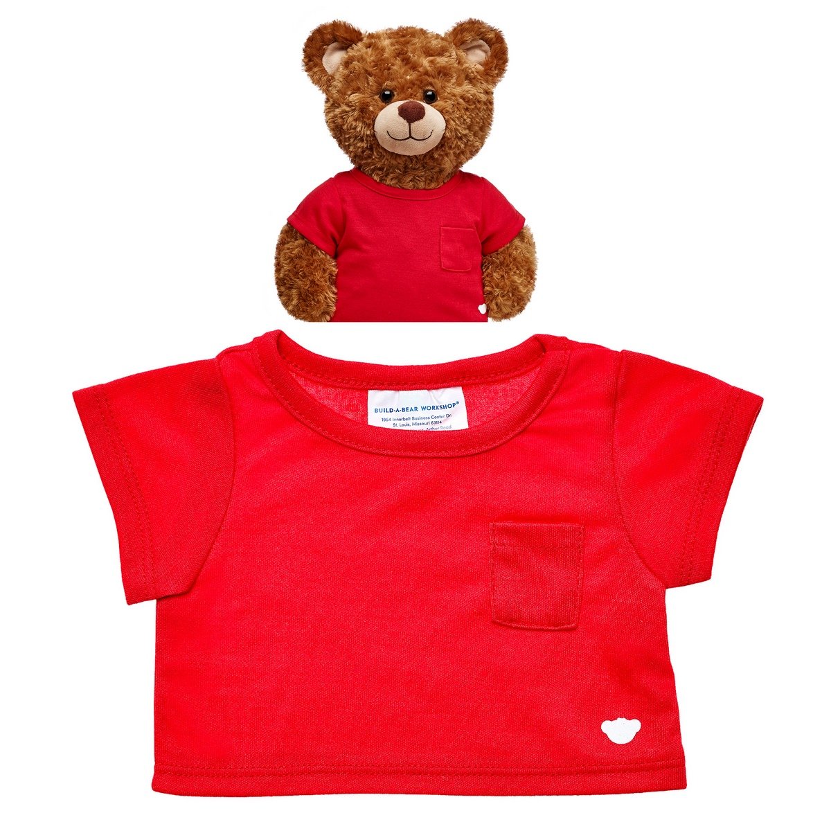 Polera Roja Build-A-Bear