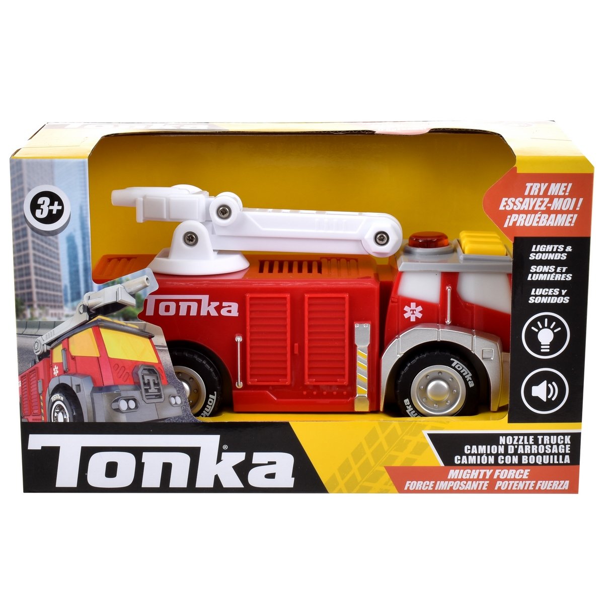Vehiculo Tonka 18 Cms Con Luces Y Sonidos - Camion De Bomberos
