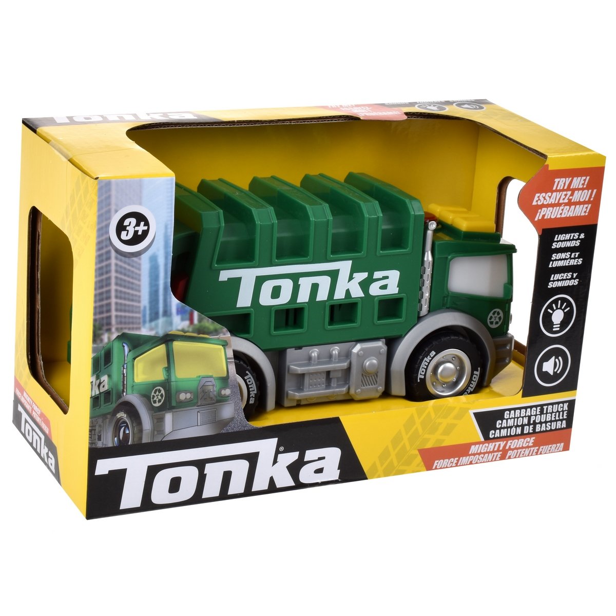 Vehiculo Tonka 18 Cms Con Luces Y Sonidos - Camion De Basura