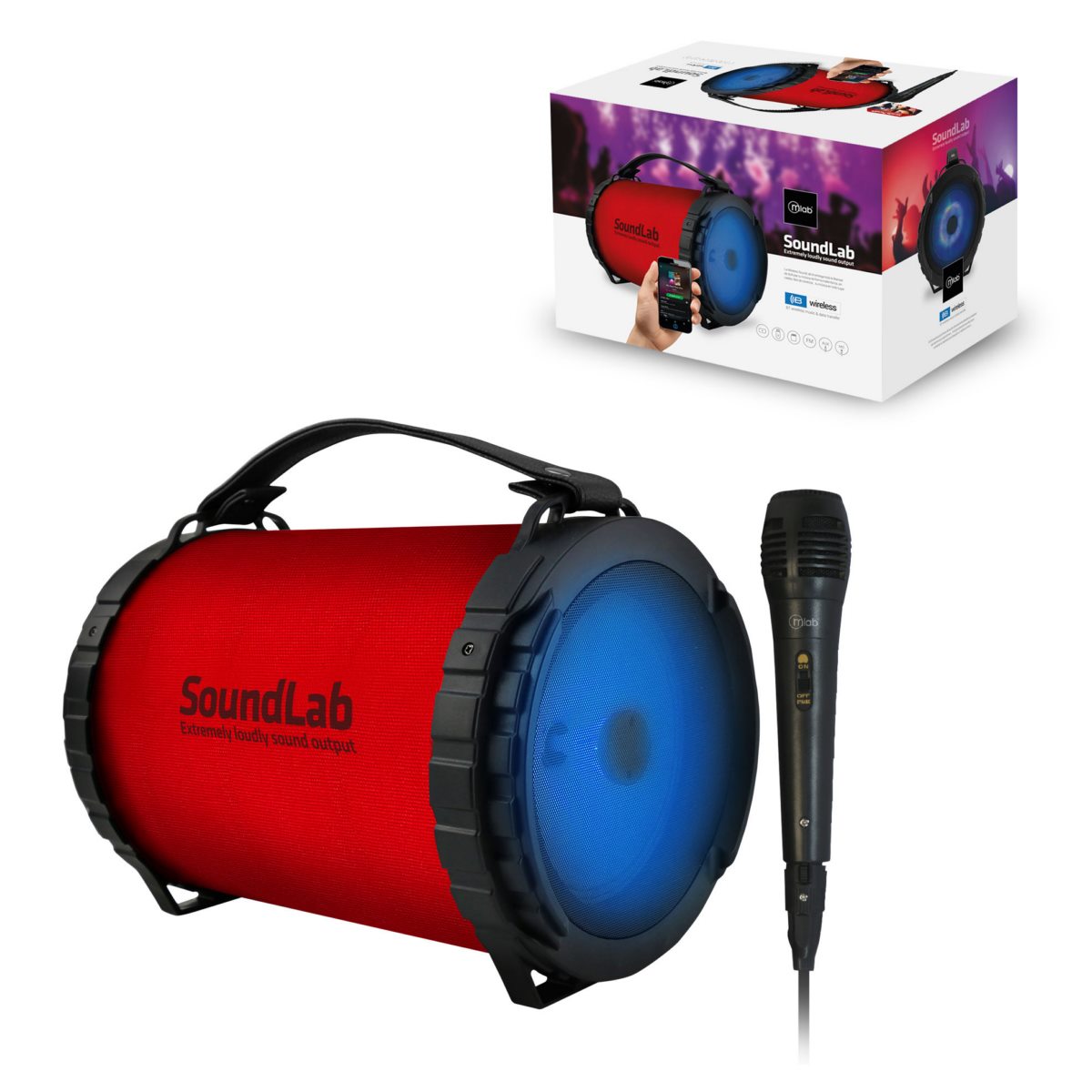 Soundlab Bazuka Genero Rojo Microlab