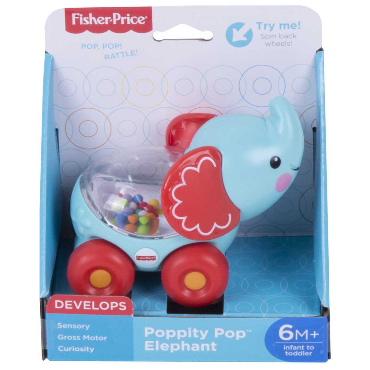 Amigo Poppi Pop Fisher Price - Elefante Pelotitas Divertidas