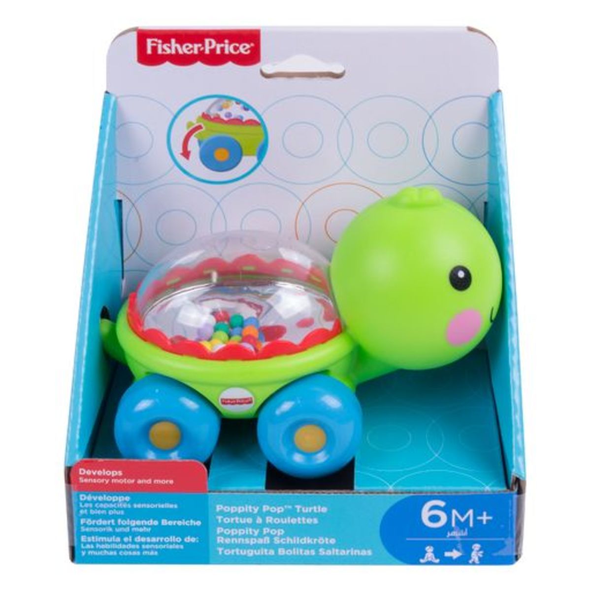 Amigo Poppi Pop Fisher Price - Tortuga Pelotitas Divertidas