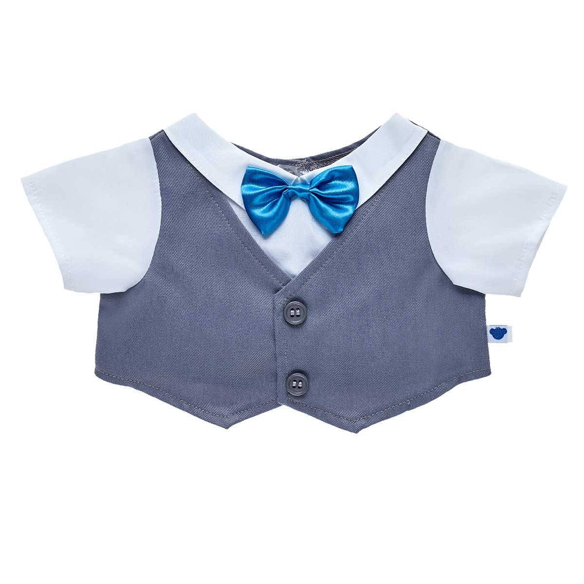 Chaleco Con Humita Celeste Build-A-Bear