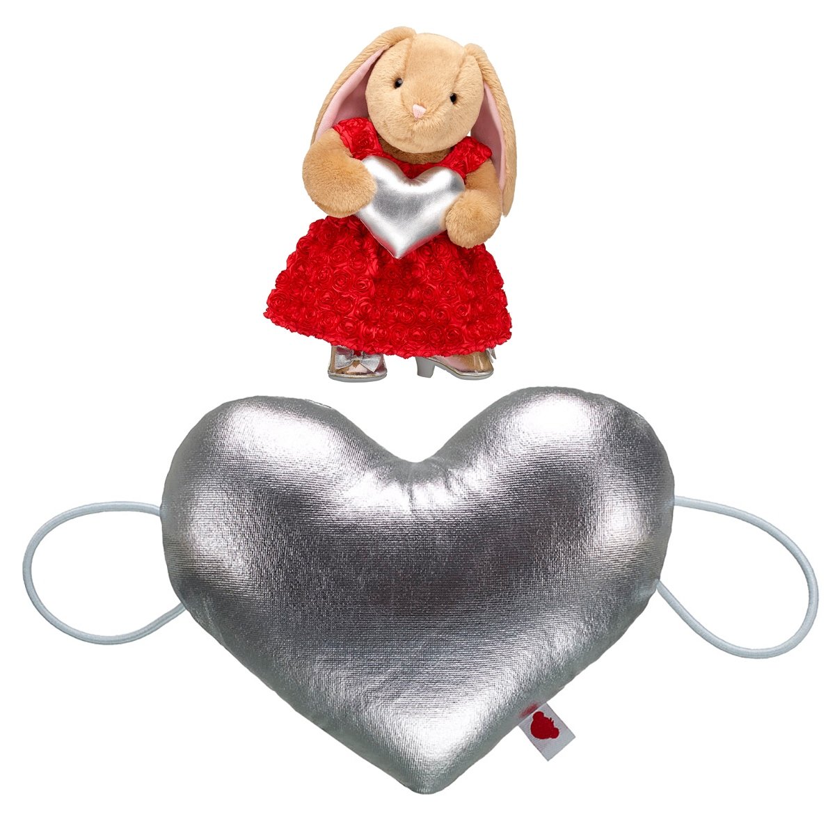 Corazon Muã‘equera Plateado Build-A-Bear