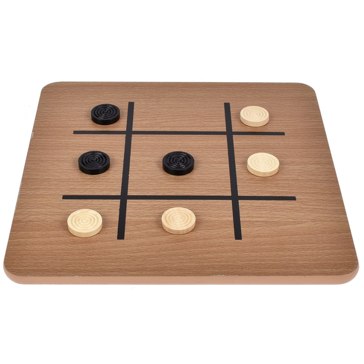 Juego De Mesa 3 En 1 De Madera: Ajedrez, Damas Y Gato