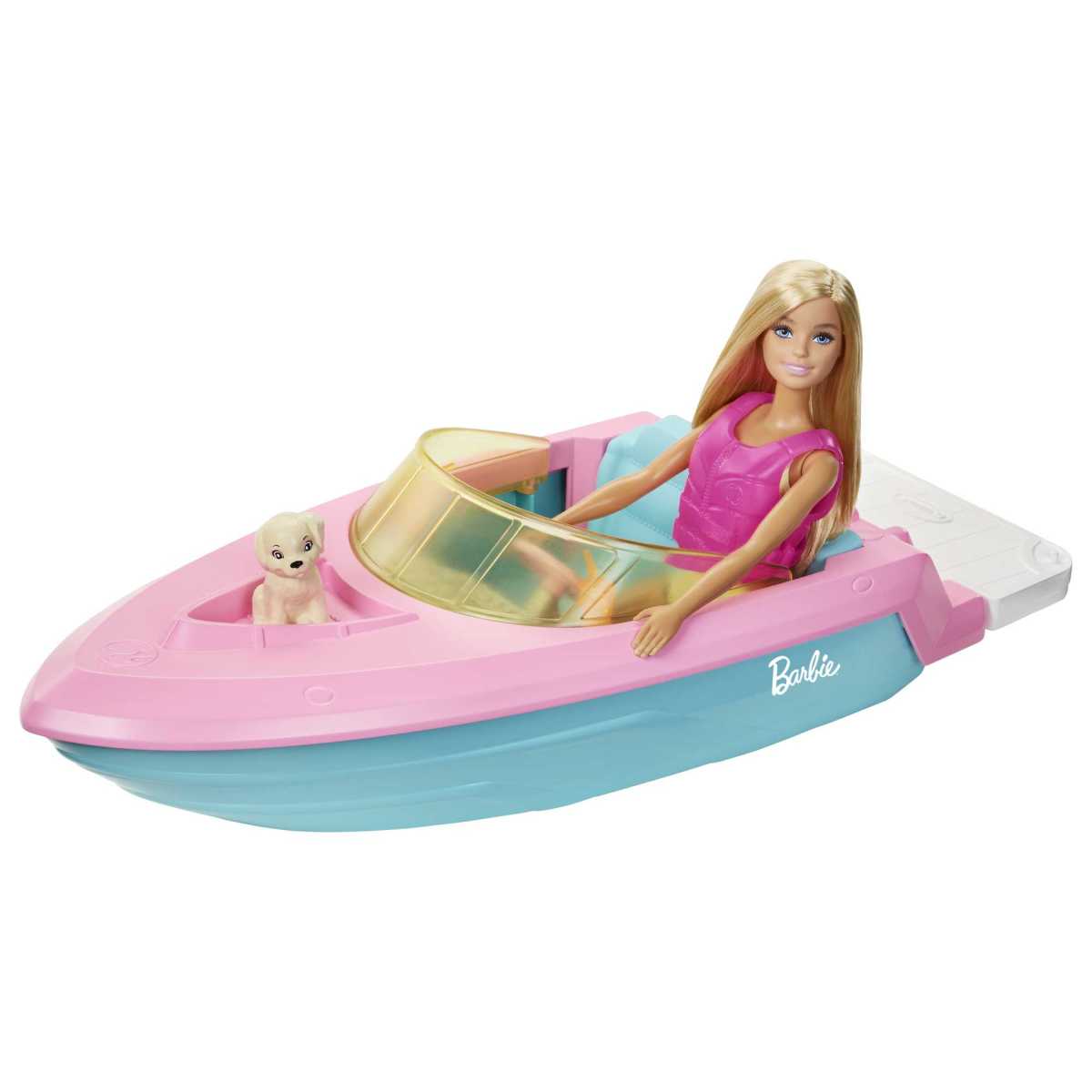 Barbie Lancha Con Muñeca Mattel