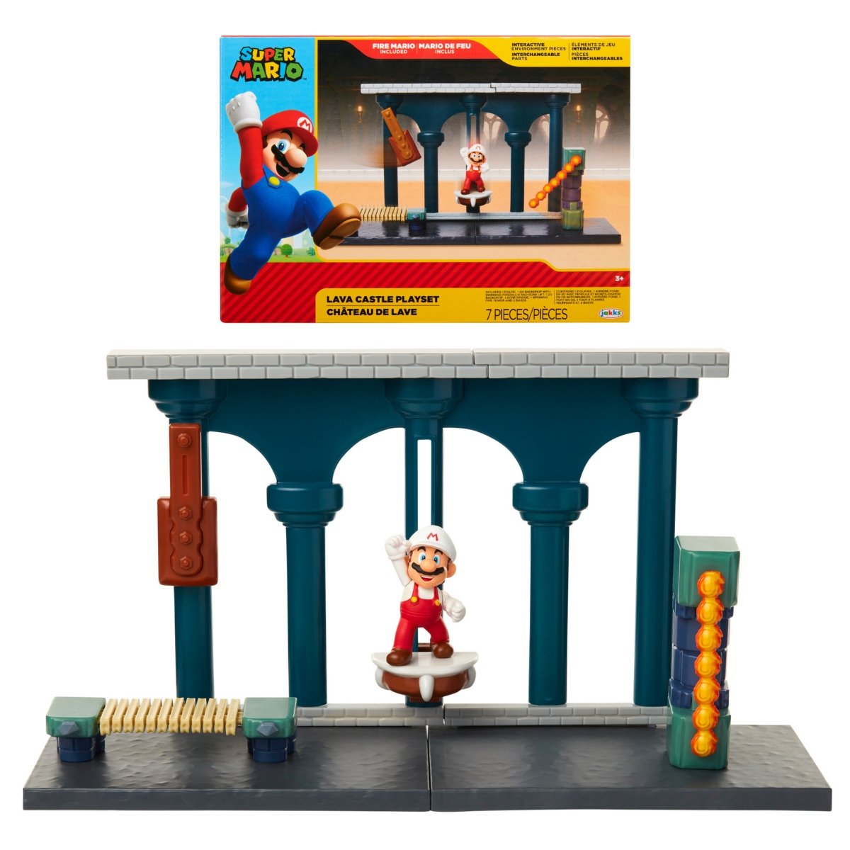 Nintendo 6 Cm Castillo De Lava Playset