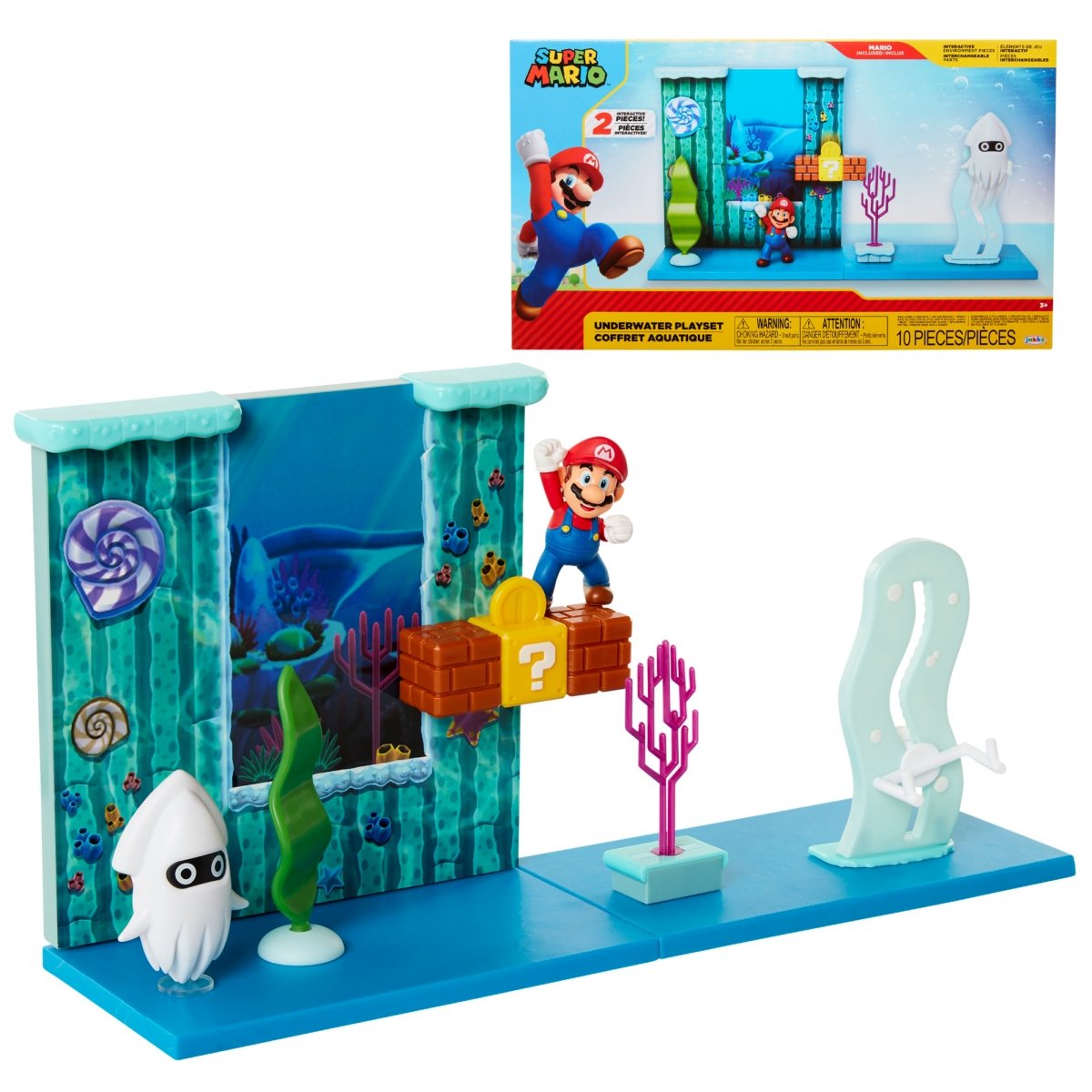 Nintendo 6 Cm Playset Bajo El Agua