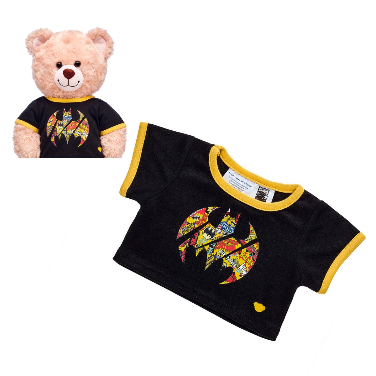 Polera Negra Logo Batman Build-A-Bear