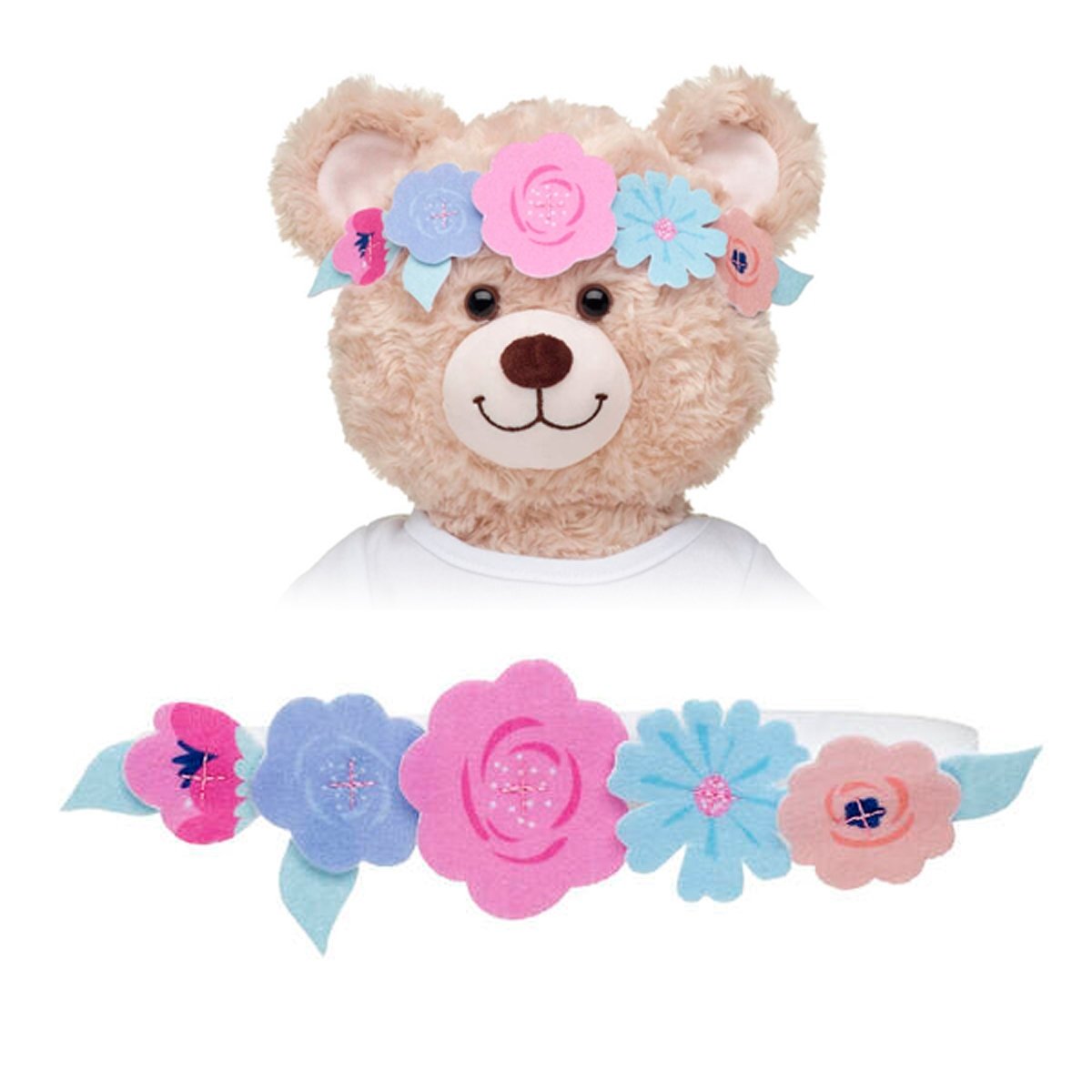 Cintillo Flores Felpa Build-A-Bear