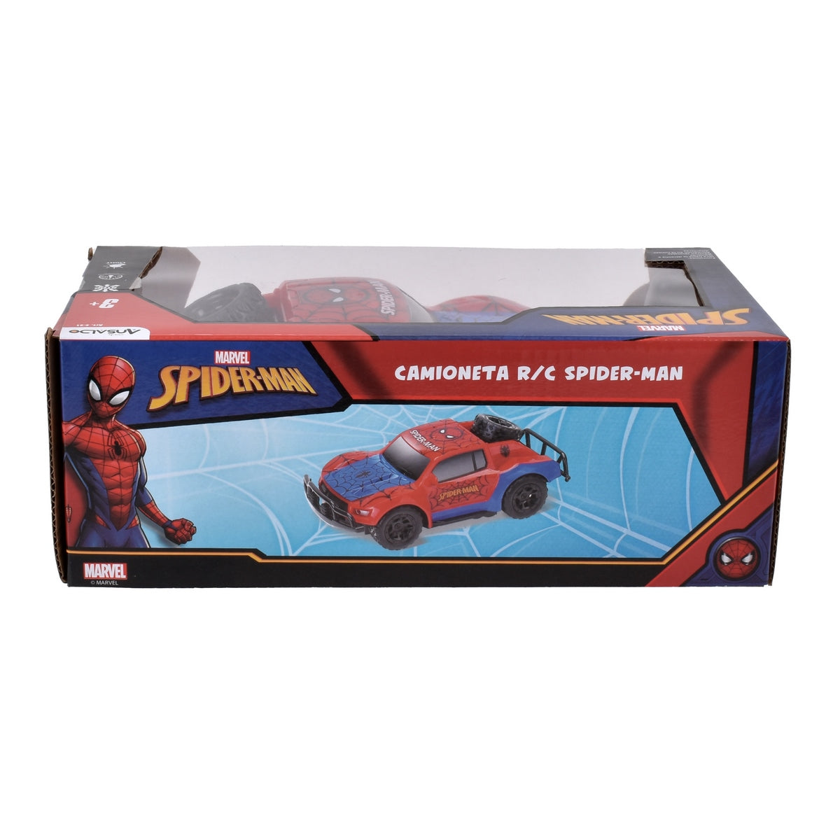 Camioneta Radio Controlada R/C De 20 Cms Con Luces Marvel - Spiderman