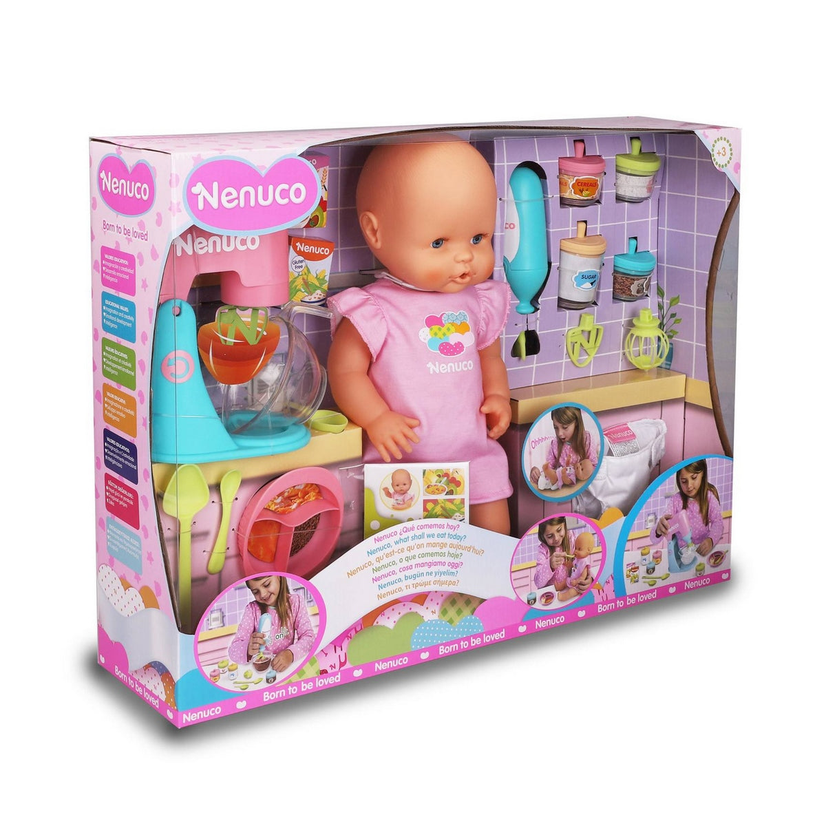 Muñeca Nenuco De 35 Cms Con Super Set De Cocina