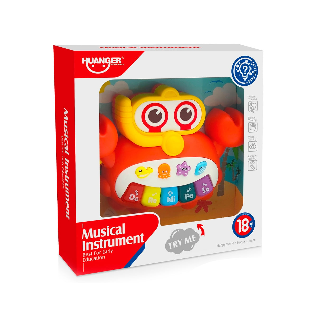 Piano Cangrejo Con Luces