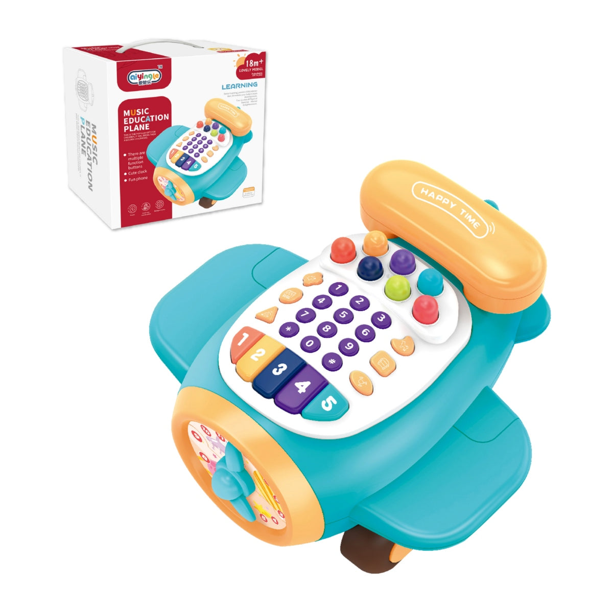 Telefono Avion Didactico Con Luces Y Sonidos