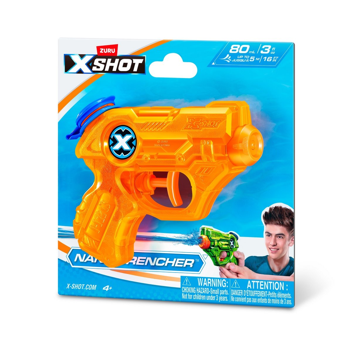 Lanza Agua Nano Drencher De 80ml X-Shot