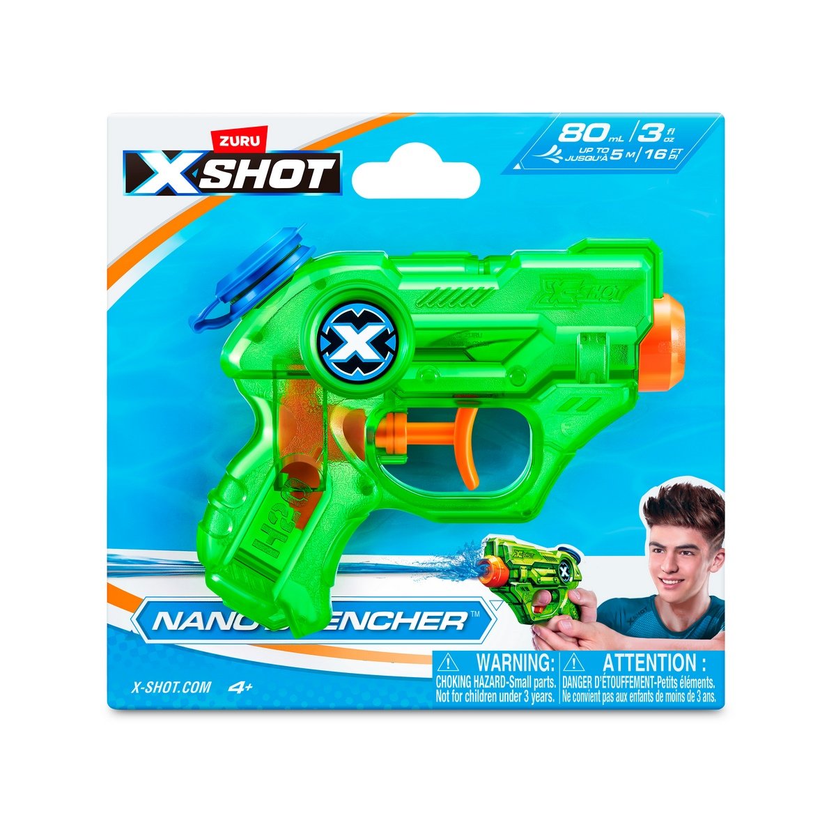 Lanza Agua Nano Drencher De 80ml X-Shot