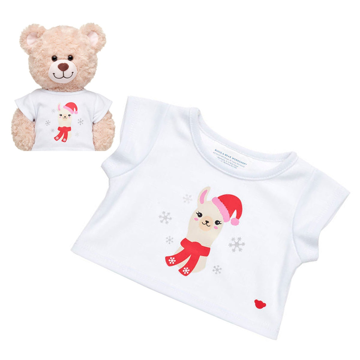 Polera Llama Navidad Build-A-Bear