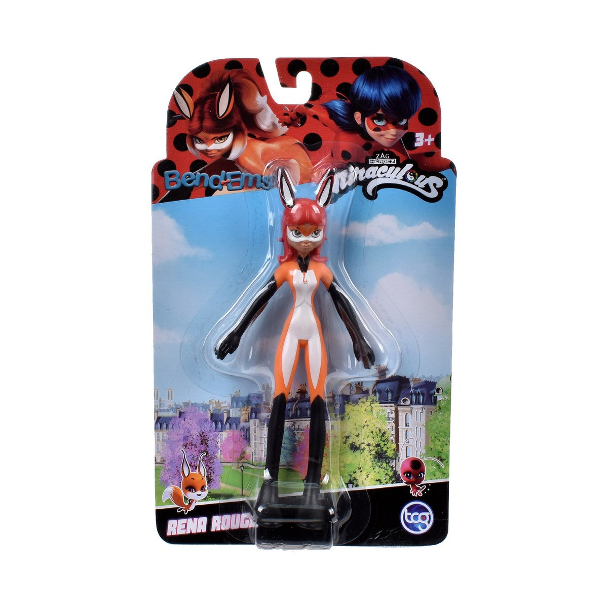 Figura 13 Cms De Goma Flexible Miraculous - Rena Rouge