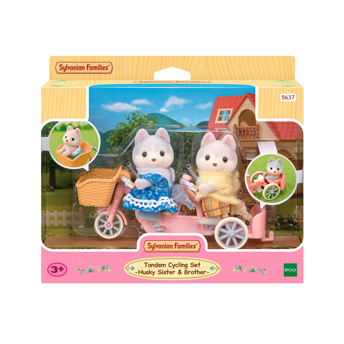 Hermanos Husky En Tandem Sylvanian Families