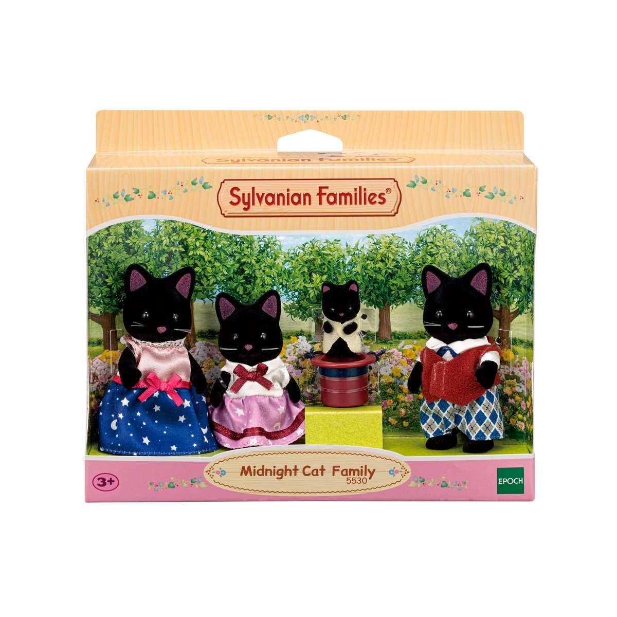 Familia Gatos Medianoche Sylvanian Families