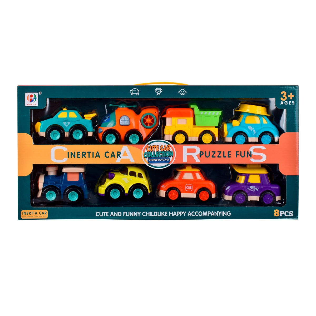 Pack 8 Autos A Friccion Preescolares