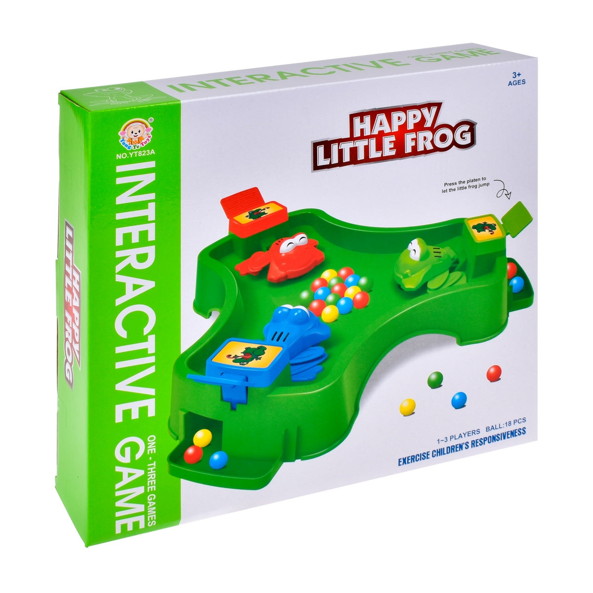 Juego Ranas Atrapa Pelotas Para 3 Jugadores