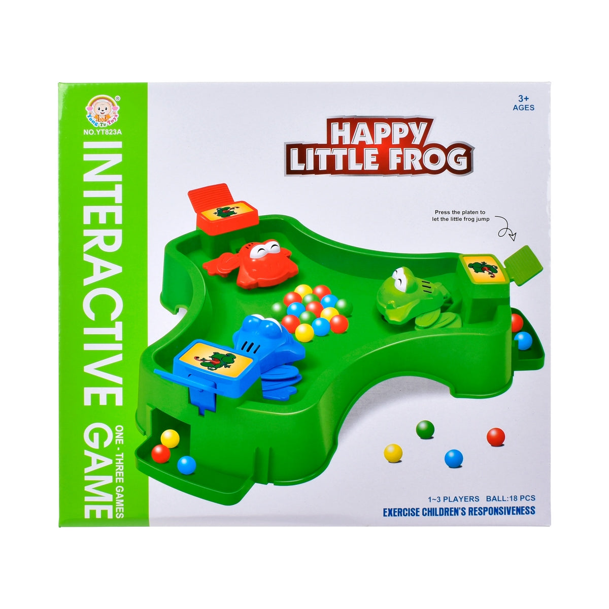 Juego Ranas Atrapa Pelotas Para 3 Jugadores