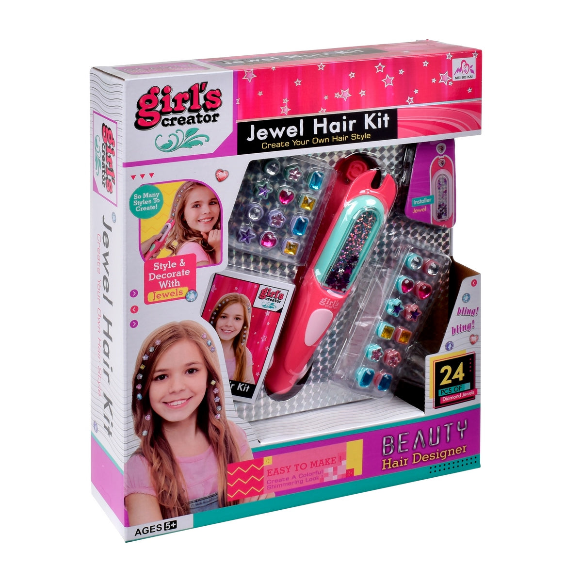 Máquina Para Poner Joyas En El Pelo Con Aplicador