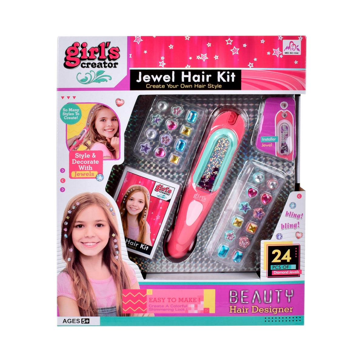 Máquina Para Poner Joyas En El Pelo Con Aplicador