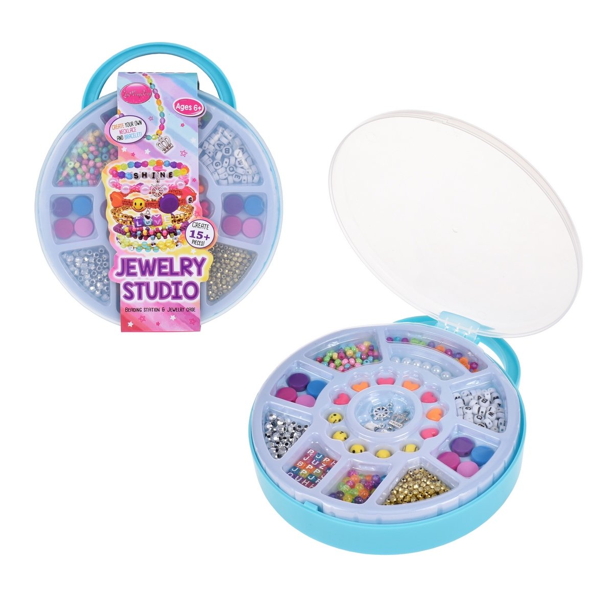 Estudio De Creacioón Joyas De Mostacillas En Maleta Plástica