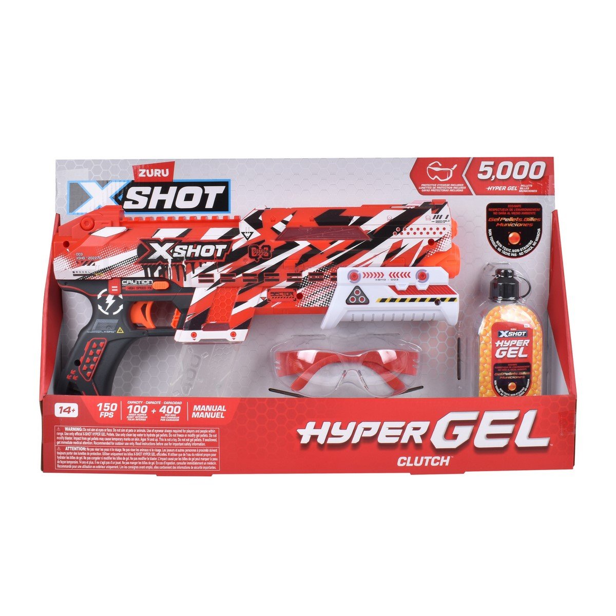 Lanzador De Bolitas De Gel X-Shot Small Blaster Hidrogel Con 5000 Bolitas