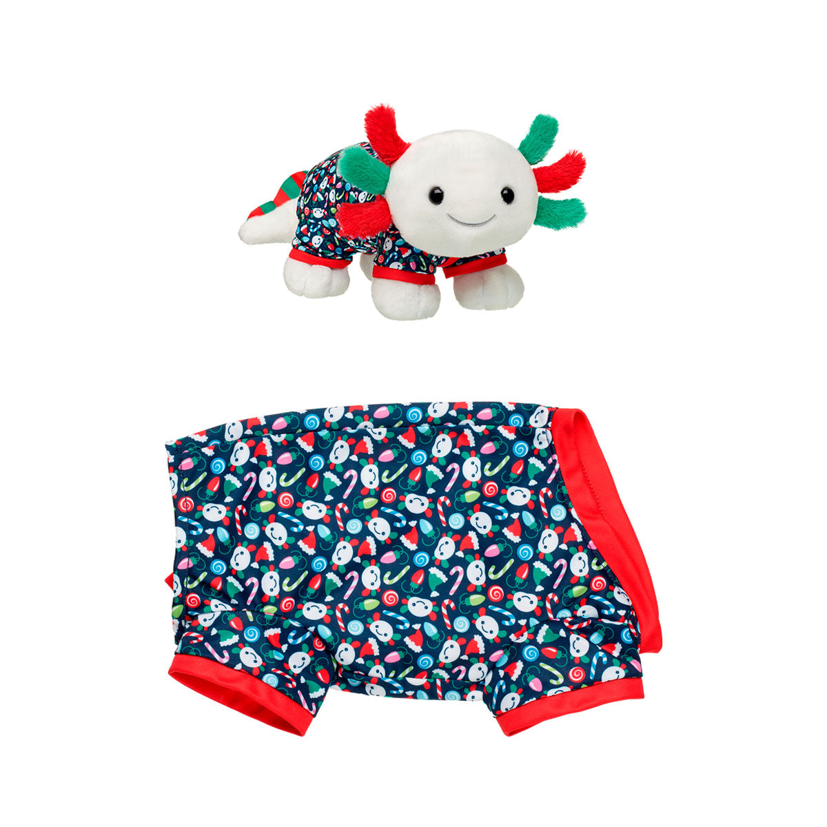 Pijama Navidad Ajolote Build-A-Bear