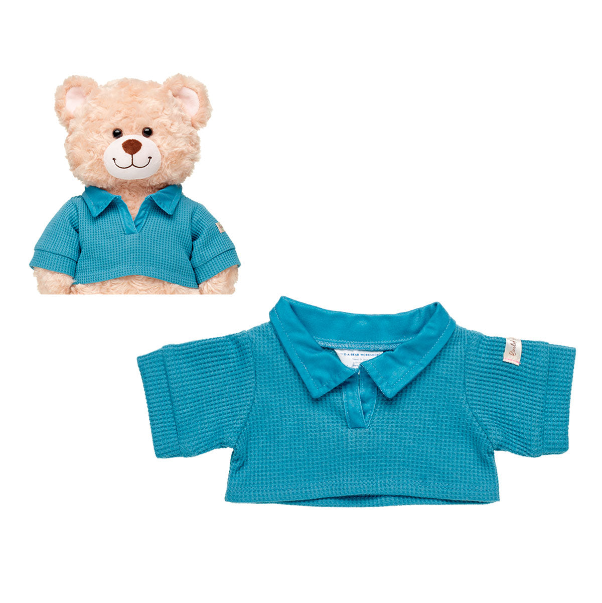 Polera Waffle Azul Build-A-Bear