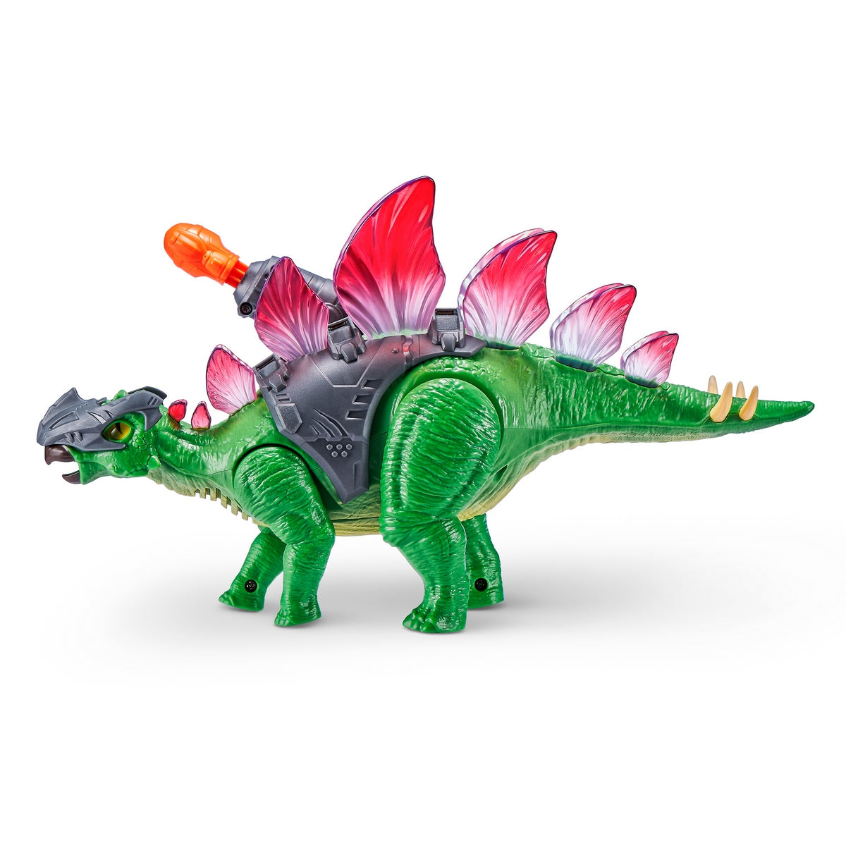 Dinosaurio Stegosaurus Dino Wars Con Lanzador Robo Alive De Zuru