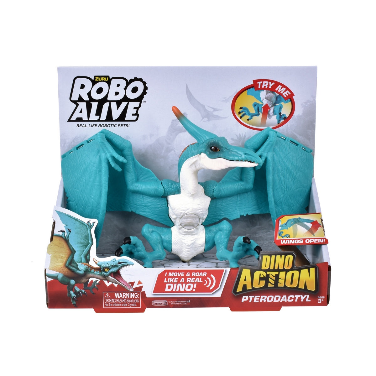Dinosaurio Pterodactyl Robo Alive De Zuru